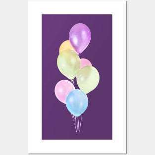 Bunch of balloons Posters and Art